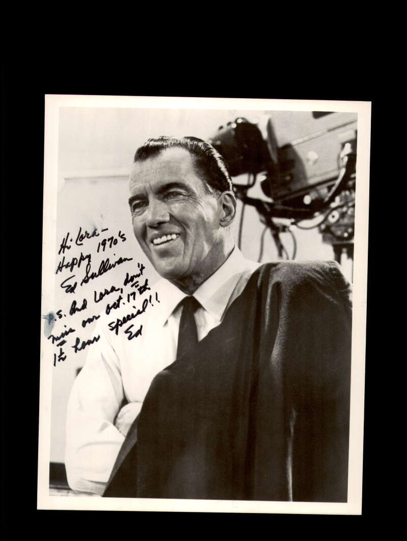 Ed Sullivan JSA Coa Signed 8x10 Photograph Autograph