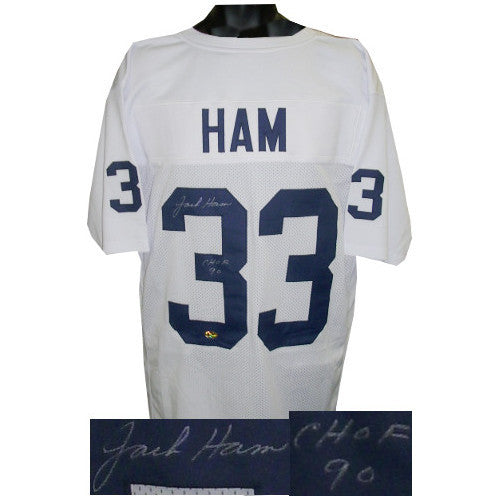 Jack Ham signed Penn State TB Custom Stitched Football Jersey CHOF 90 - MAB HOLO