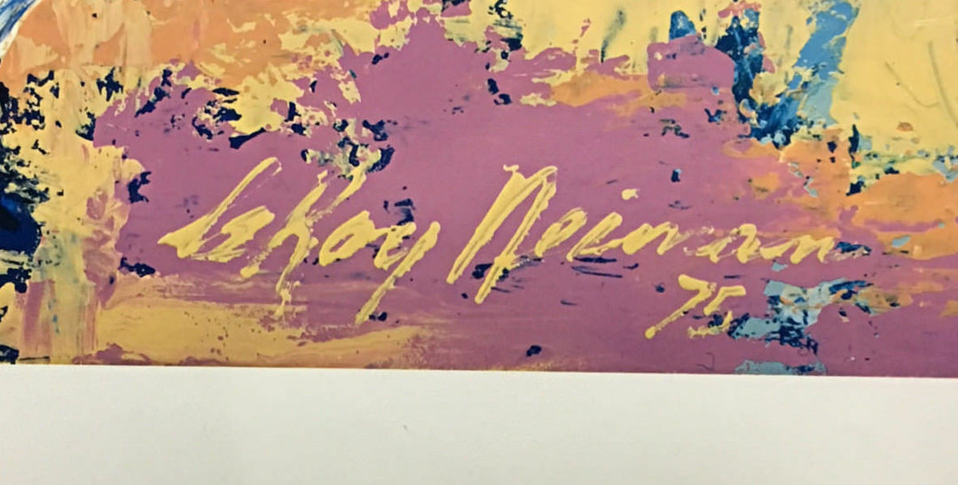 Leroy Neiman Ny Mets Rusty Staub Lithograph Poster 25x36 Vintage 1975 ORIGINAL