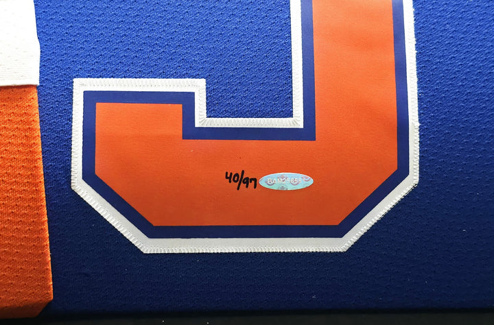 Oilers Connor McDavid Signed 2015 Alternate M&N Jersey "1st Goal" #/97 UDA Holo