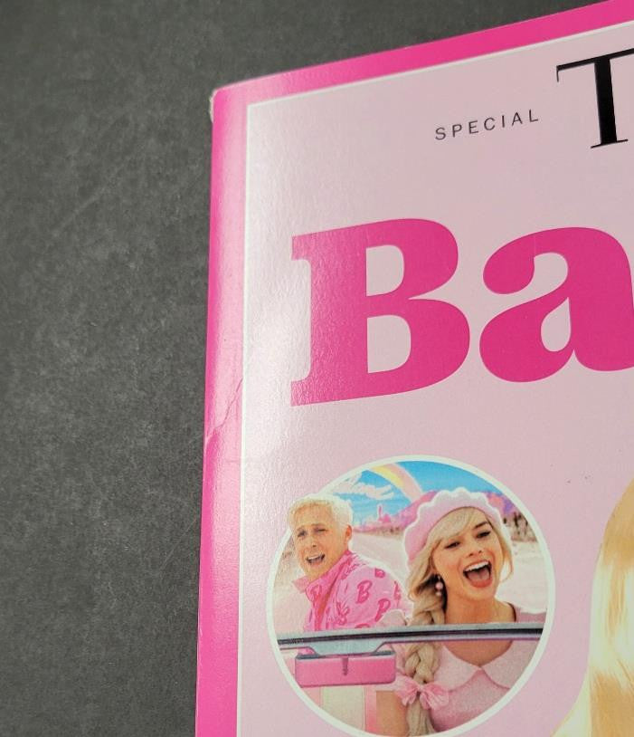Greta Gerwig signed Barbie Time Magazine Director blue autograph ~ Beckett BAS
