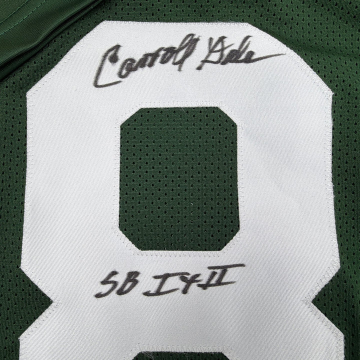 Autographed/Signed Carroll Dale Green Bay Green Football Jersey JSA COA