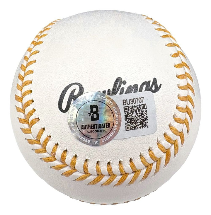 Marcus Semien New York Mets Signed Rawlings Official Gold Glove Baseball BAS