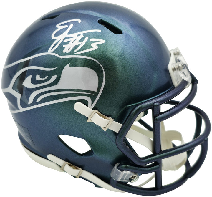 Ernest Jones IV Signed Seattle Seahawks Rivalries Speed Mini Helmet MCS Holo