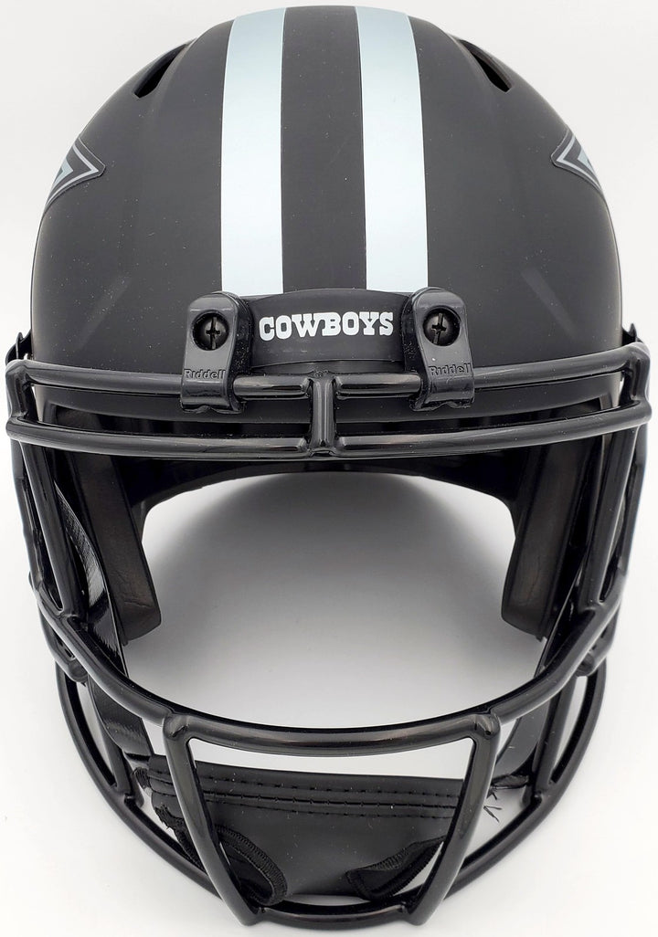 Tony Dorsett Signed Eclipse Black Cowboys Full Size Speed Replica Helmet Beckett