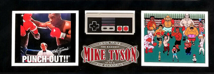 Mike Tyson Autographed Nintendo Punch Out 16x20 Photo Framed JSA NES Controller