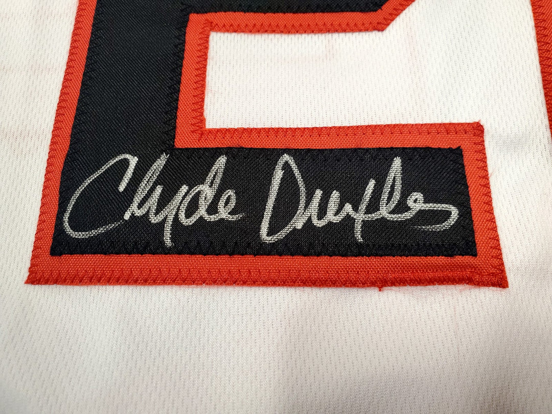 Portland Trail Blazers Clyde Drexler Autographed Signed White Jersey JSA