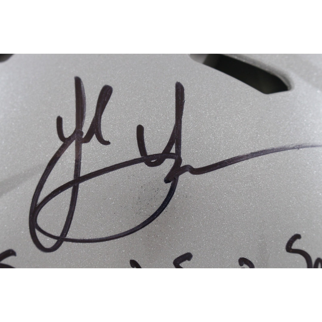 Jack Sawyer Signed Ohio State Buckeyes Authentic Helmet 2 Insc Beckett 49632