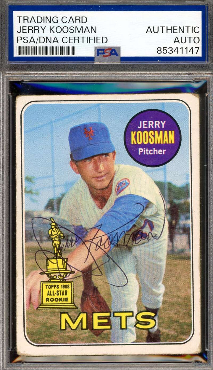Jerry Koosman PSA DNA Vintage Signed 1969 Topps Autograph