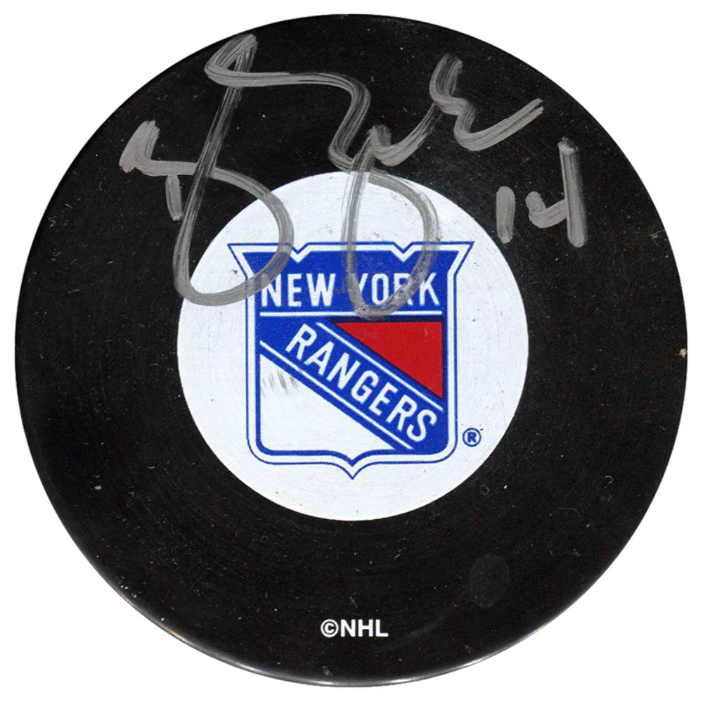 Brendan Shanahan Autographed New York Rangers Puck (JSA)