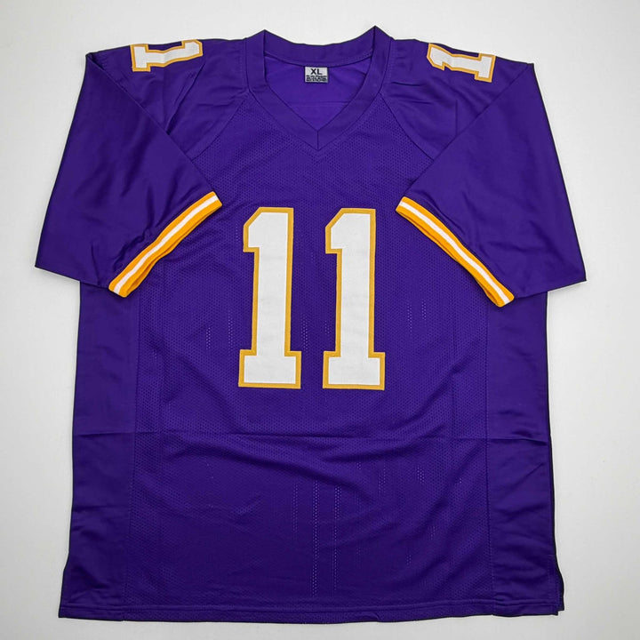 Autographed/Signed DAUNTE CULPEPPER Minnesota Purple Jersey JSA COA