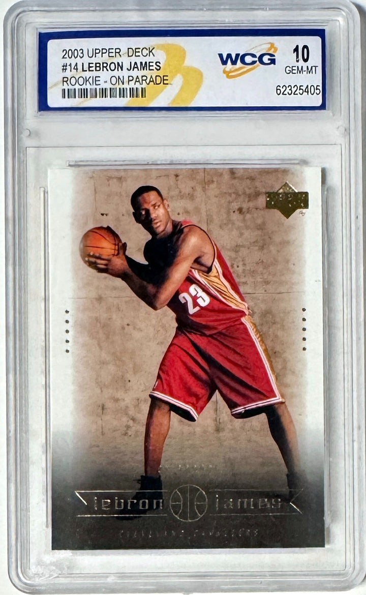 LeBron James 2003-04 Upper Deck On Parade Rookie Card #14- WCG Graded 10 Gem MT