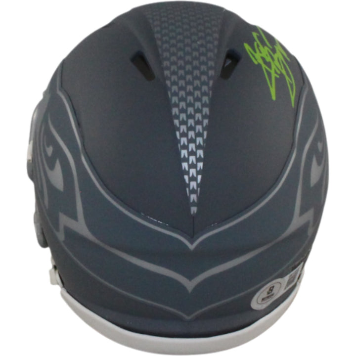 Brian Bosworth Autographed Seattle Seahawks Slate Mini Helmet Beckett WIT 54739