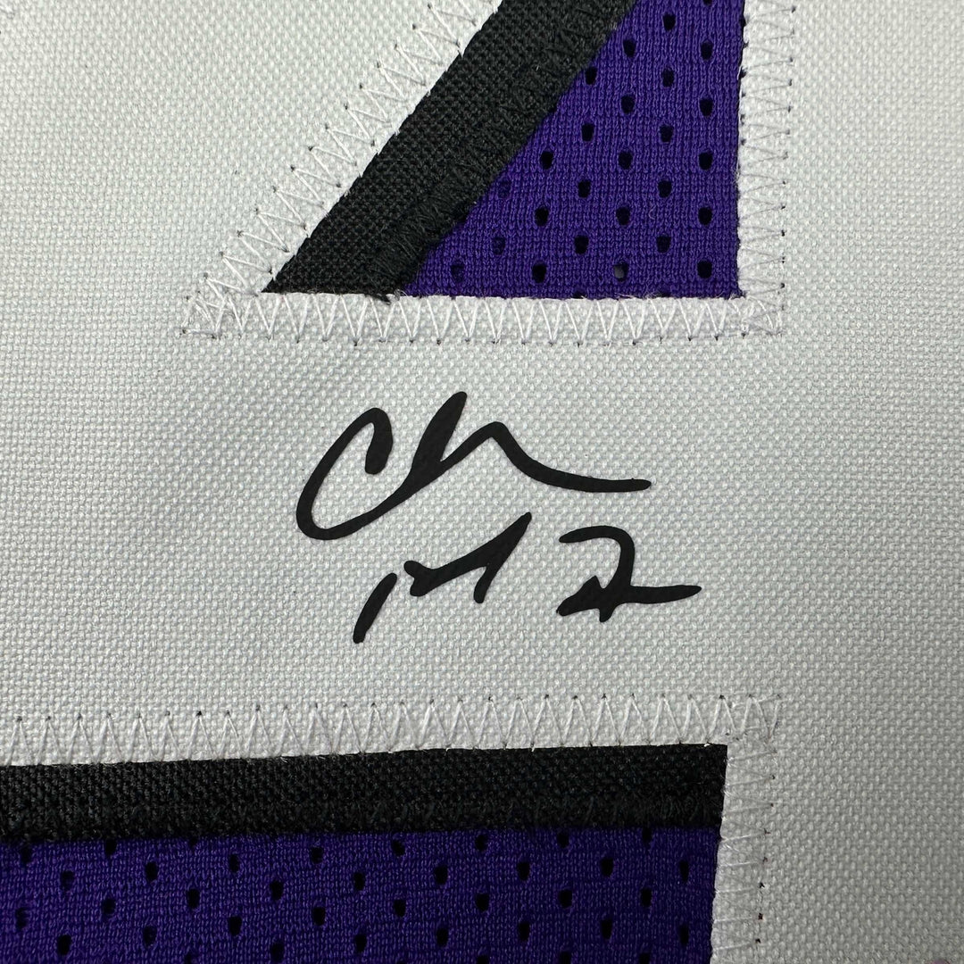 Facsimile Autographed Charles Barkley Phoenix Purple Reprint Auto Jersey Mens XL