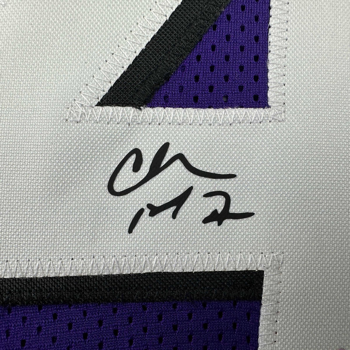 Facsimile Autographed Charles Barkley Phoenix Purple Reprint Auto Jersey Mens XL