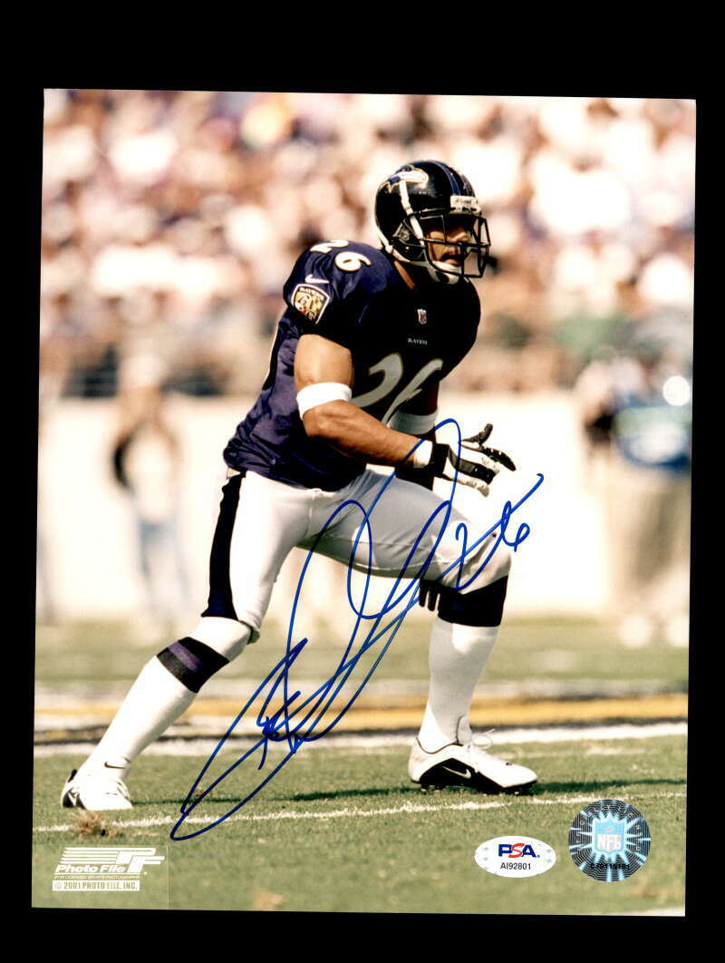Rod Woodson PSA DNA Coa Signed Ravens 8x10 Autograph Photo