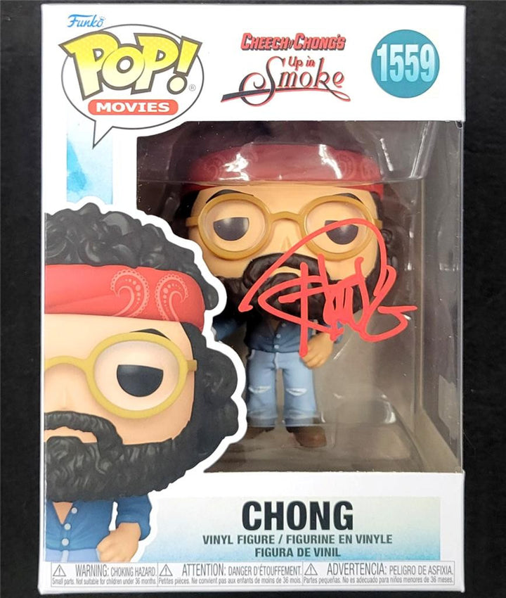 Tommy Chong signed Cheech & Chong Up in Smoke Funko Pop! 1559 auto~ Beckett BAS