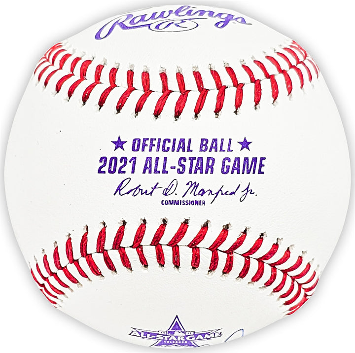 Salvador Perez Signed 2021 All Star Game Logo Game Baseball Royals Beckett Wit
