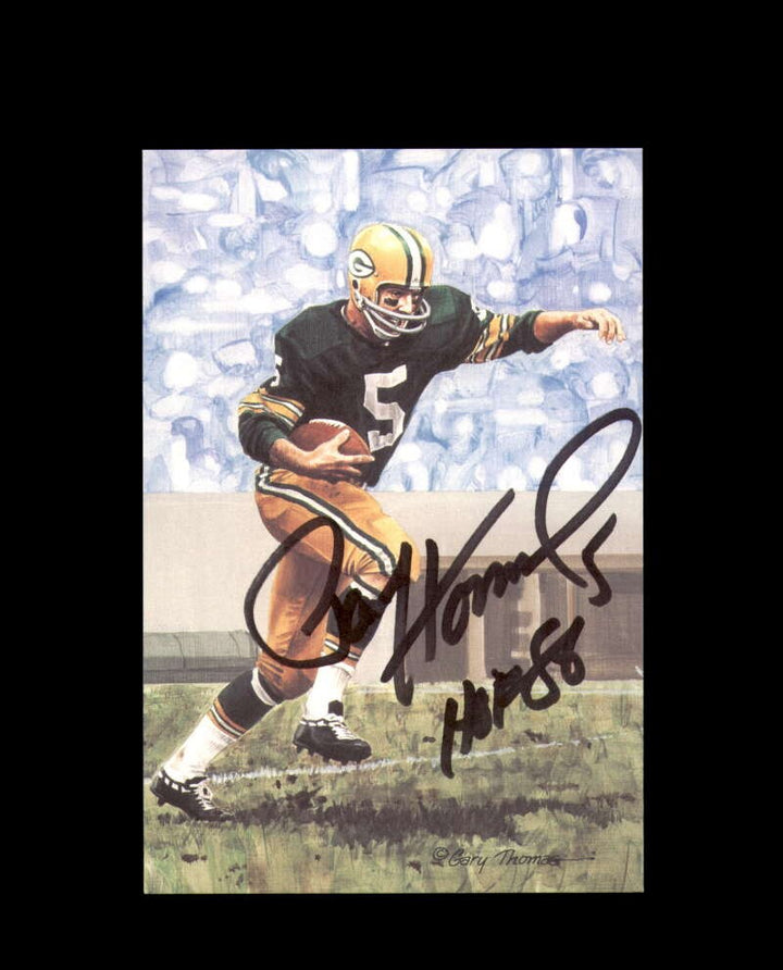 Paul Hornung PSA DNA Signed Goal Line Art Card GLAC Autograph HOF 86