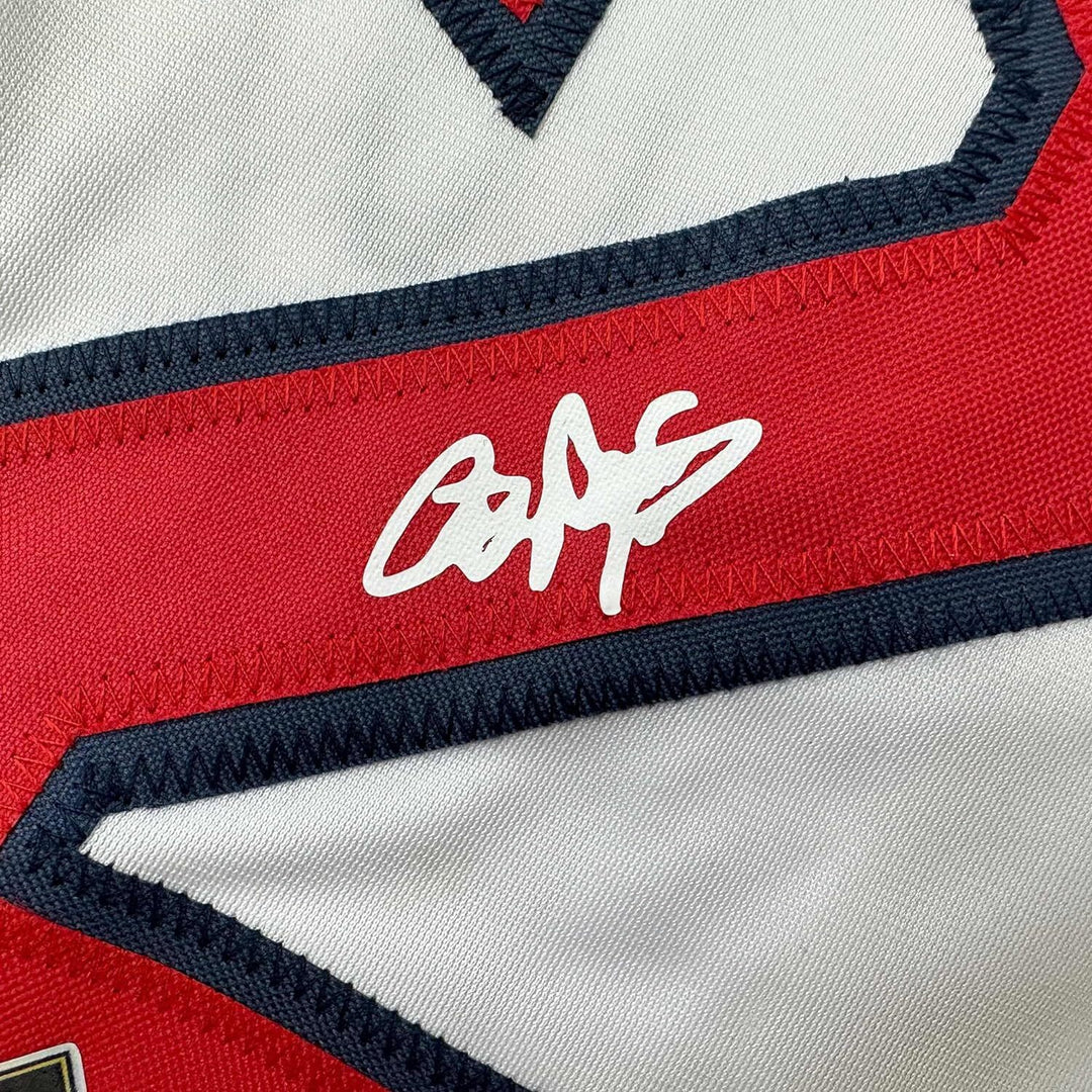 Framed Facsimile Autographed Roger Clemens 33x42 White Reprint Laser Auto Jersey