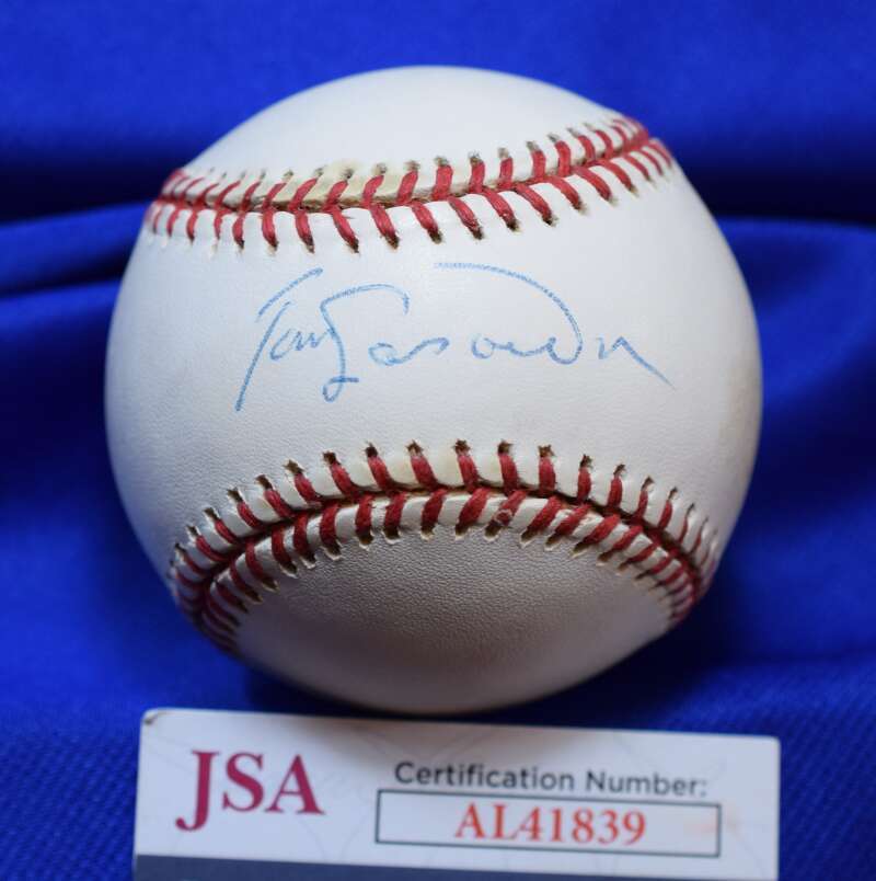 Tommy Lasorda JSA COA Autograph National League Signed Baseball OAL