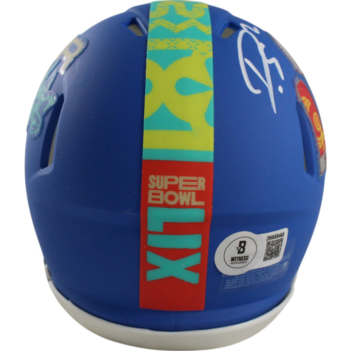 Darius Slay Signed Philadelphia Eagles Super Bowl 59 Mini Helmet Beckett 49409