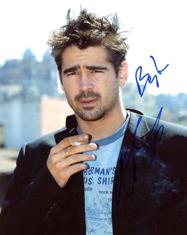 Colin Farrell JSA Coa Signed 8x10 Photo Autograph