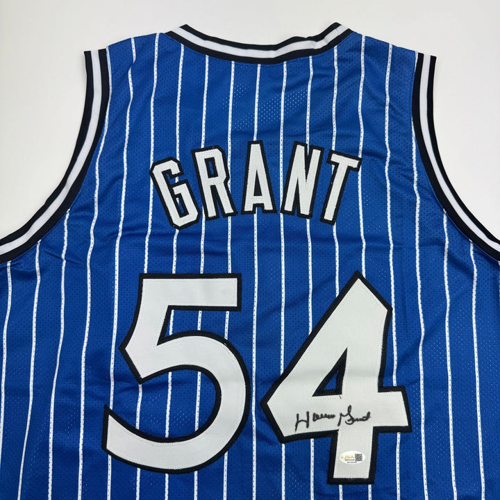 Autographed/Signed Horace Grant Orlando Blue Basketball Jersey JSA COA
