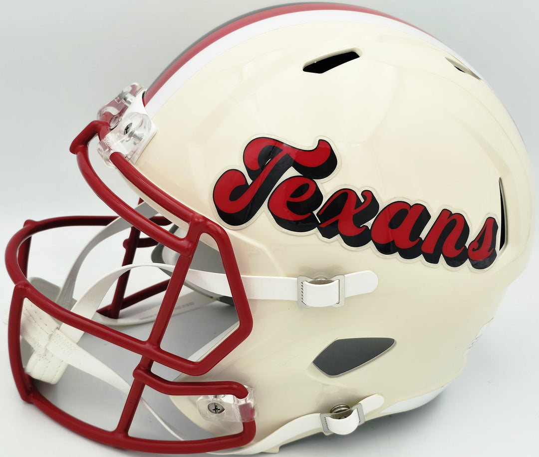 Andre Johnson Auto Texans Retro Full Size Speed Replica Helmet Beckett Witness