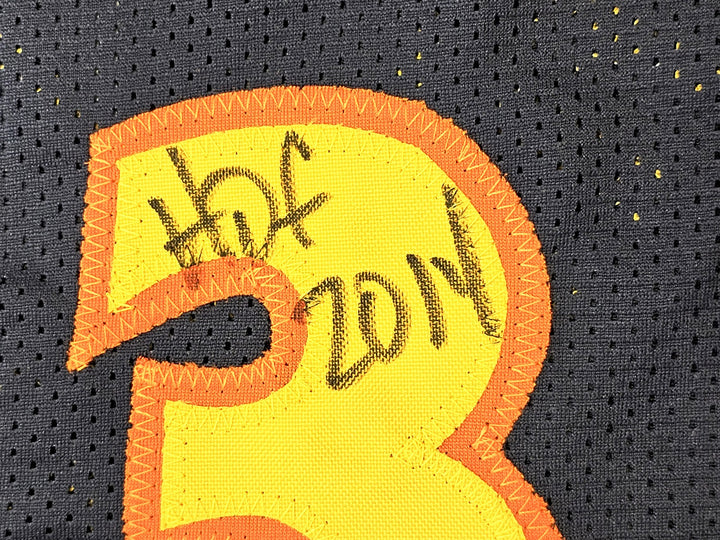 Warriors Chris Mullin Tim Hardaway Richmond Auto Blue Jersey Run TMC HOF Beckett