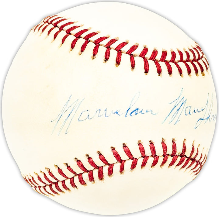 Marvelous Marv Throneberry Signed Official AL Baseball Yankees, Mets Beckett QR