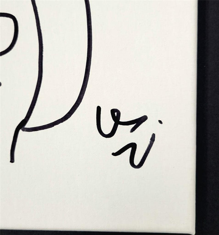 Dan Mintz signed Bob's Burgers Tina 11x14 Canvas Sketch autograph ~ Beckett BAS