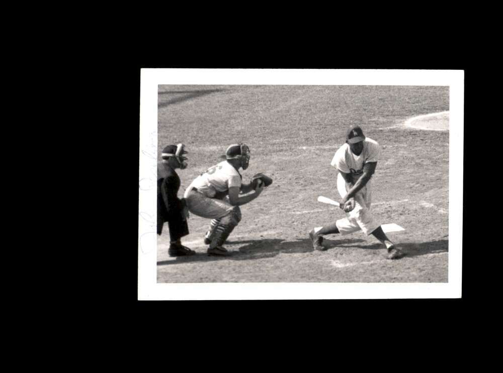 John Roseboro JSA Signed Vintage 3x5 1950`s Los Angeles Dodgers Original Photo