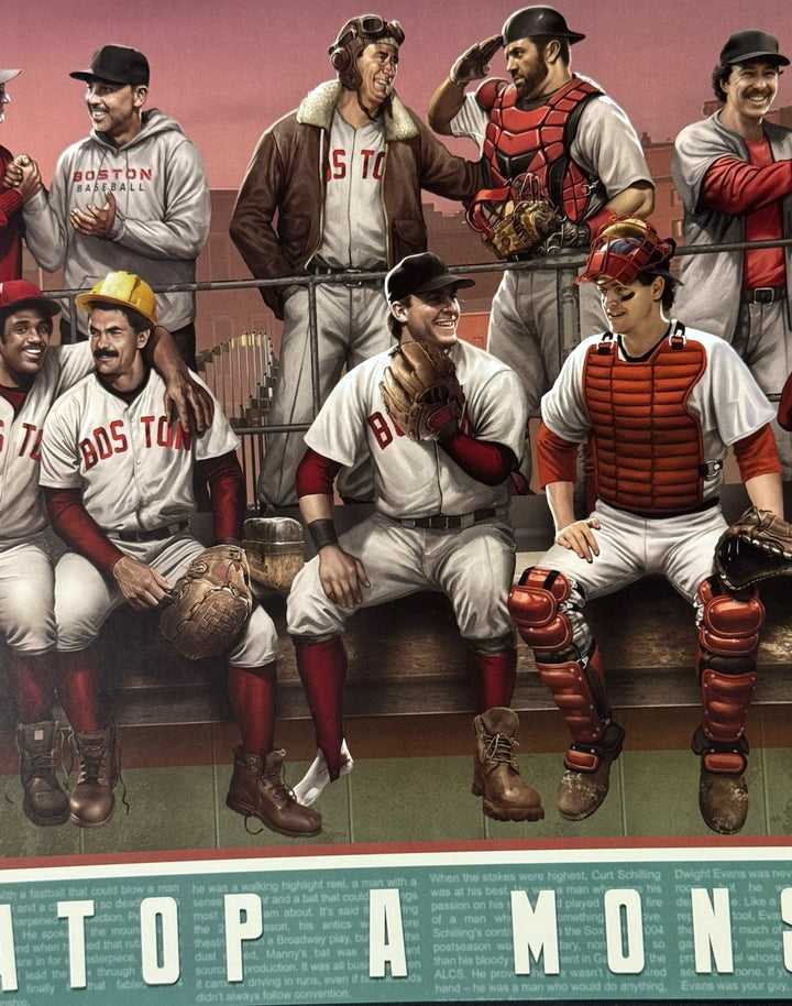 Boston Red Sox Fenway Park Lunch Monstah 12x36 Litho Photo David Ortiz Yaz Fisk