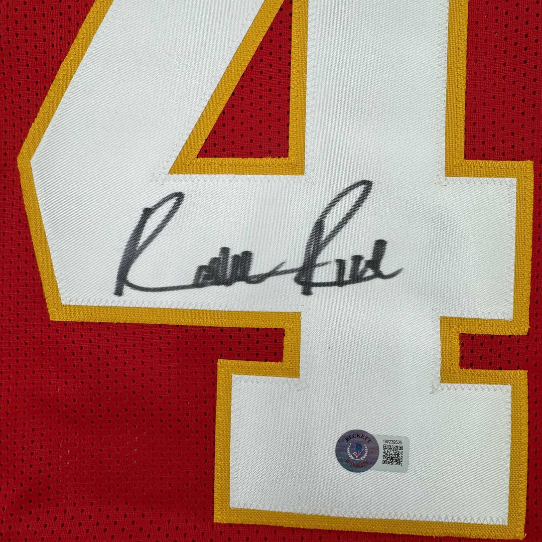 Autographed/Signed Rashee Rice Kansas City Red Jersey Beckett BAS COA