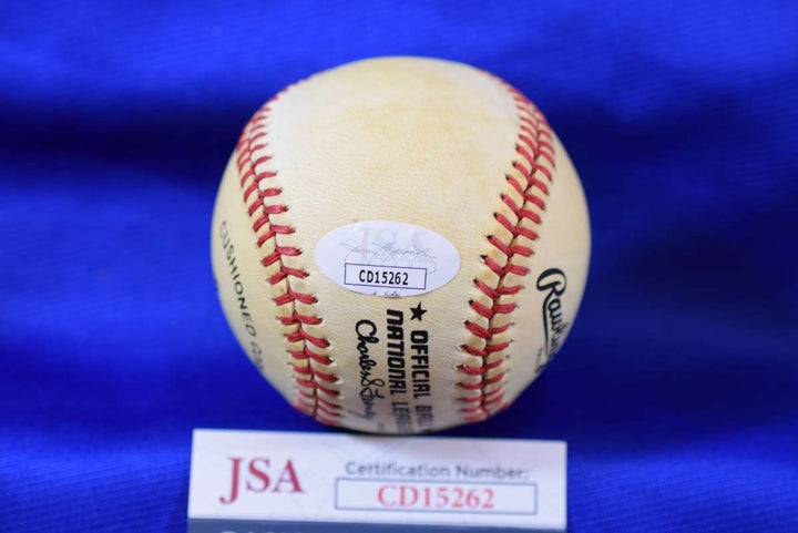 Don Drysdale JSA COA Autograph ONL Feeney National League Signed Baseball