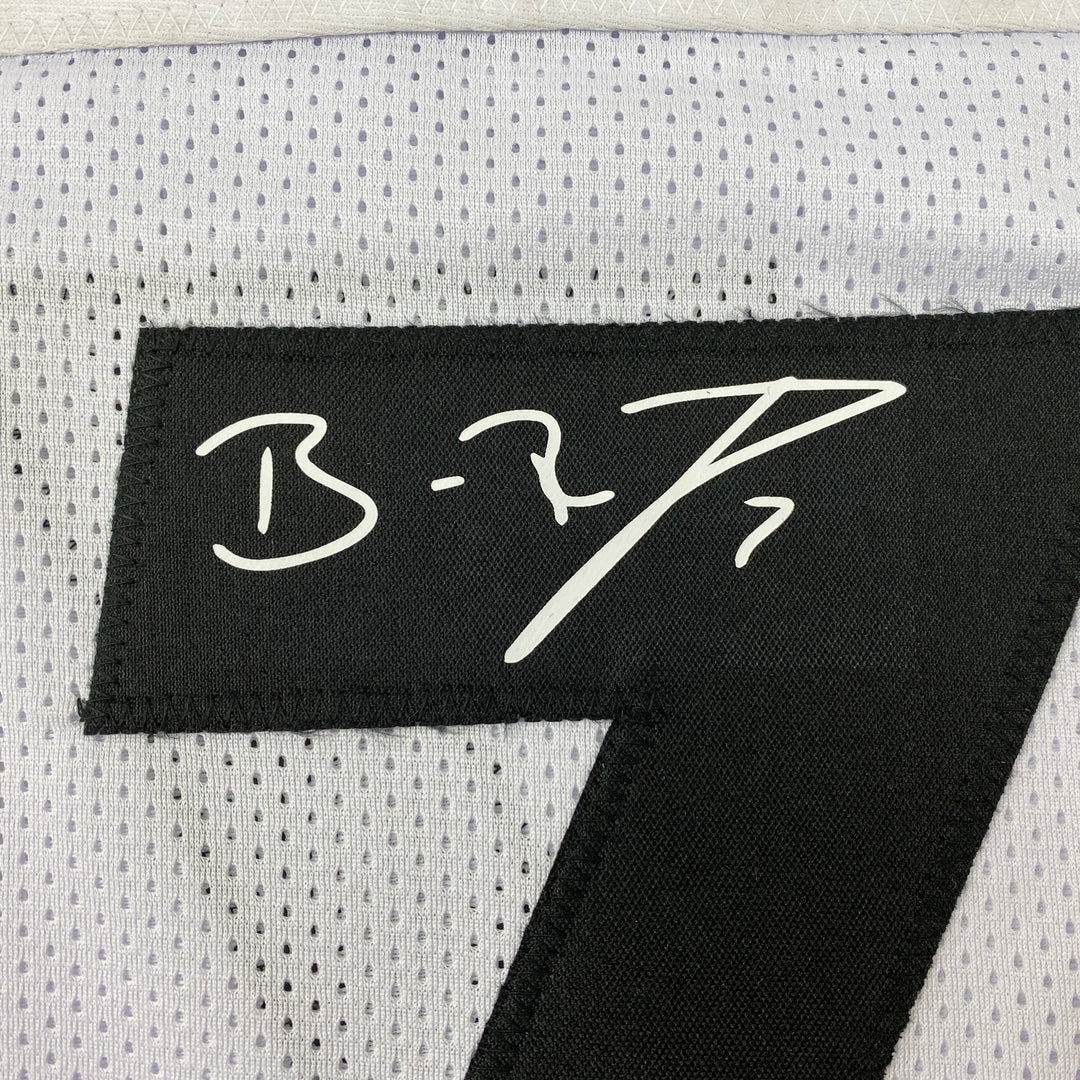 Facsimile Autographed Ben Roethlisberger Pittsburgh White Jersey Size Men's XL