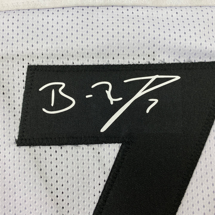 Facsimile Autographed Ben Roethlisberger Pittsburgh White Jersey Size Men's XL