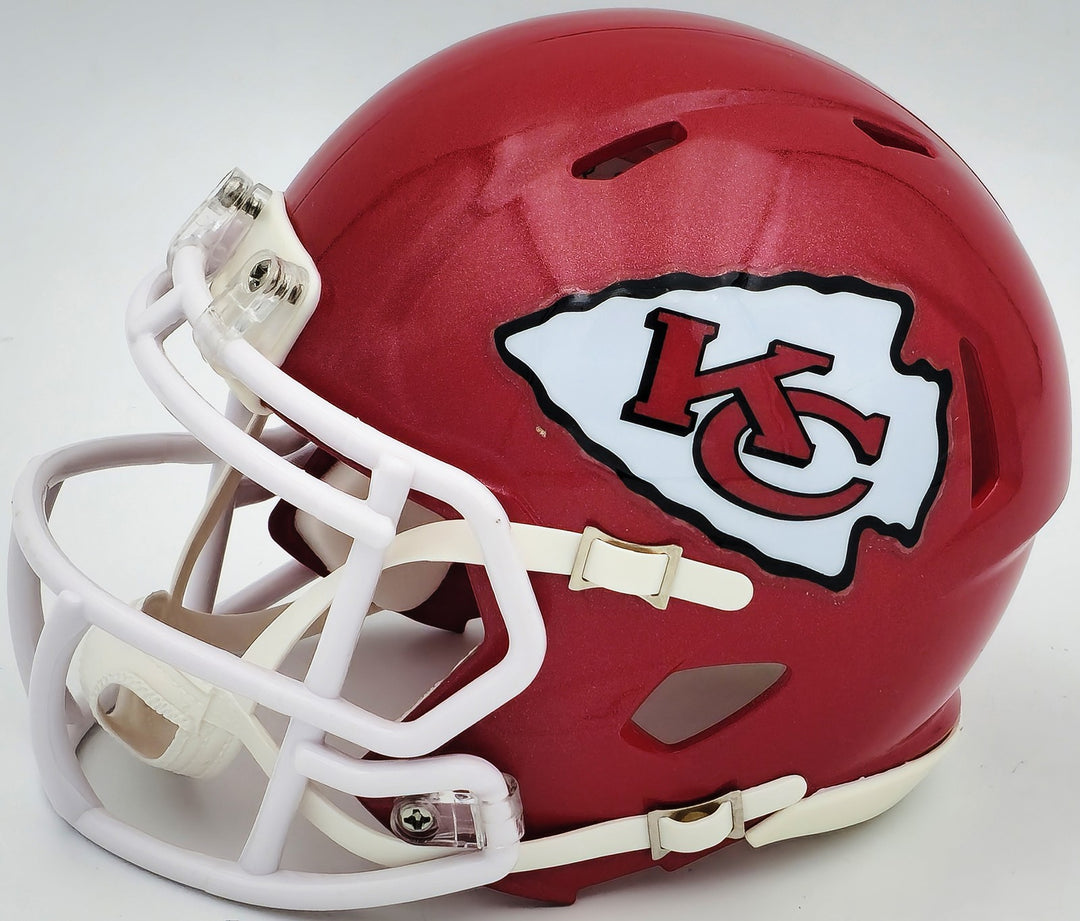 Skyy Moore Auto Chiefs Red Speed Mini Helmet "SB LVII LVIII Champs" Beckett Wit