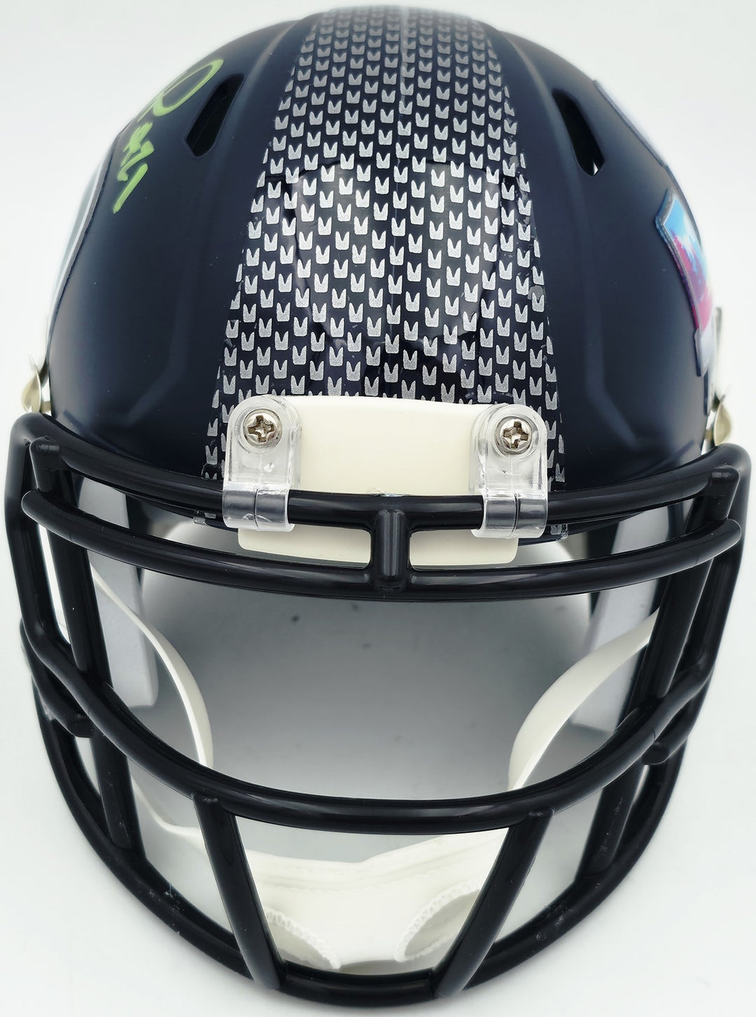 Devon Witherspoon Signed Seahawks Blue SB LX Champions Logo Speed Mini Helmet