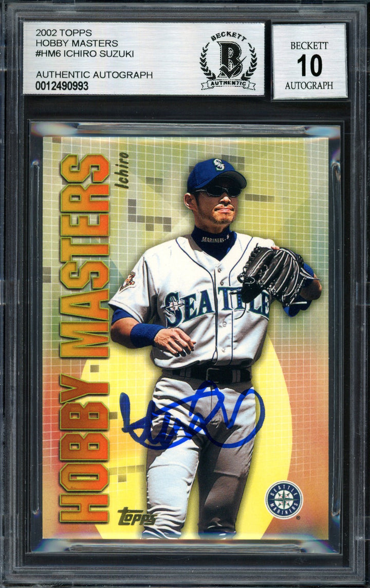 Ichiro Suzuki Signed 2002 Topps Hobby Masters Card HM6 Mariners Auto 10 Beckett