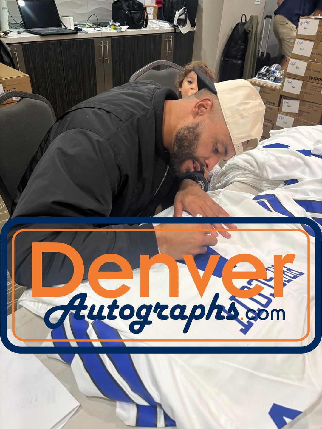 Dak Prescott Autographed Dallas Cowboys Nike sz XL Game Jersey Beckett 56292