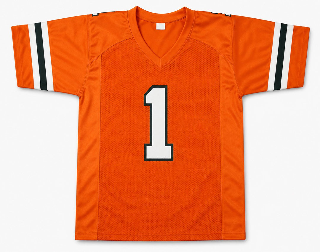 Miami Hurricanes Malachi Toney Signed Orange Jersey JSA Witness