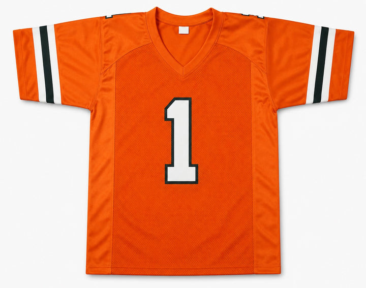 Miami Hurricanes Malachi Toney Signed Orange Jersey JSA Witness