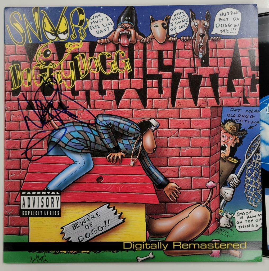 Warren G signed Doggystyle vinyl record album LP Autograph (A) ~ Beckett BAS COA