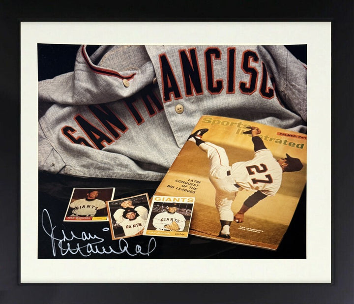Juan Marichal signed San Francisco Giants 8x10 Photo minor dings Framed- COA/HOF