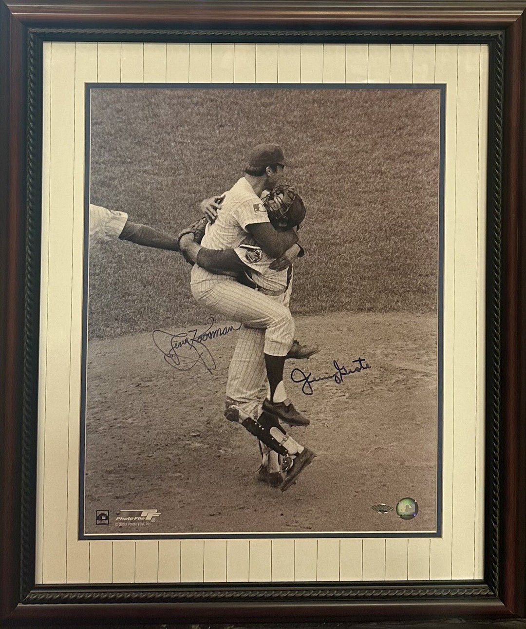 Jerry Koosman Jerry Grote Signed 16x20 Framed Photo Mets 1969 WS Autograph COA