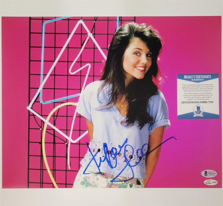 Tiffani Thiessen Signed 11x14 Photo Kelly Kapowski Auto ~ Beckett BAS COA