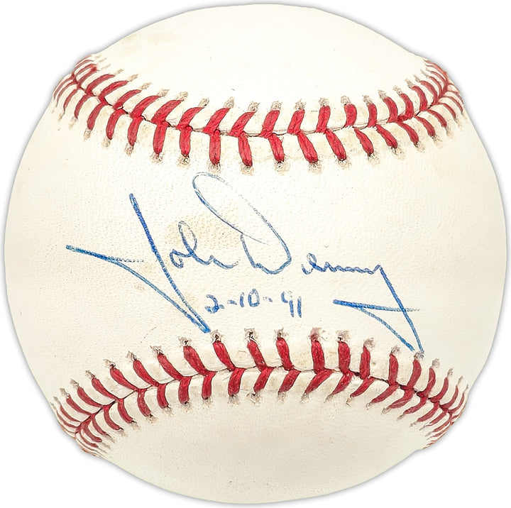 John Denny Signed NL Baseball Philadelphia Phillies "33279" JSA #A19221