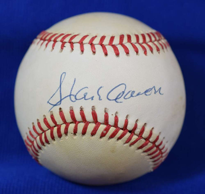 Hank Aaron JSA Coa Autograph National League ONL Signed BasebaLL 2